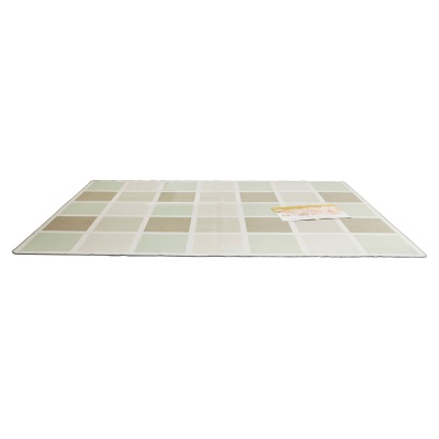 Neutral Squares Classroom Rug