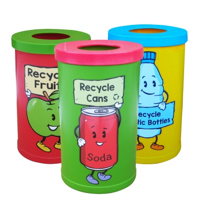 Popular Single Bin with Recycling Character 42L