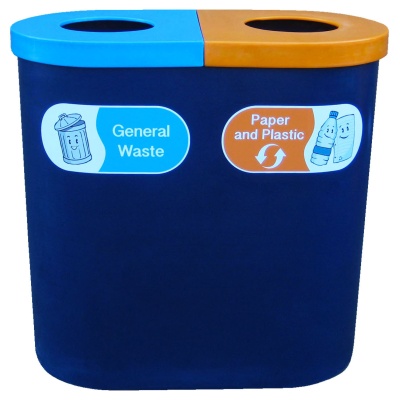 Popular Twin Bin with Recycle Characters 140L