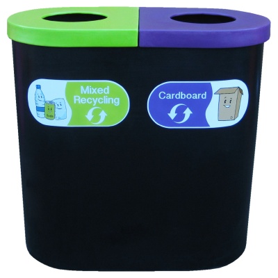 Popular Twin Bin with Recycle Characters 140L