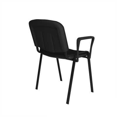 ISO Meeting Room Stackable Armchair with Black Frame