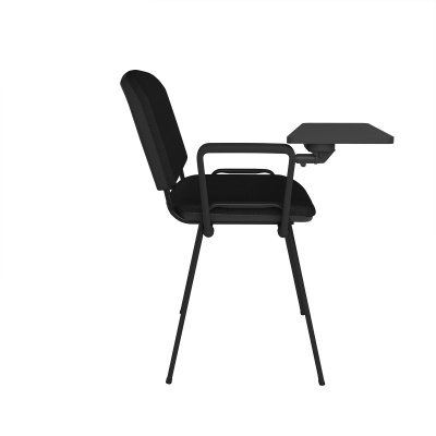 ISO Meeting Room Chair with Black Frame & Writing Tablet