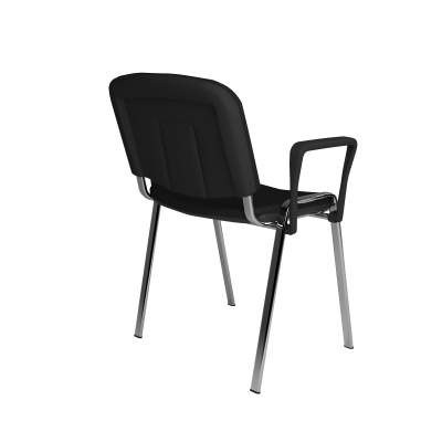 ISO Meeting Room Stackable Armchair with Chrome Frame